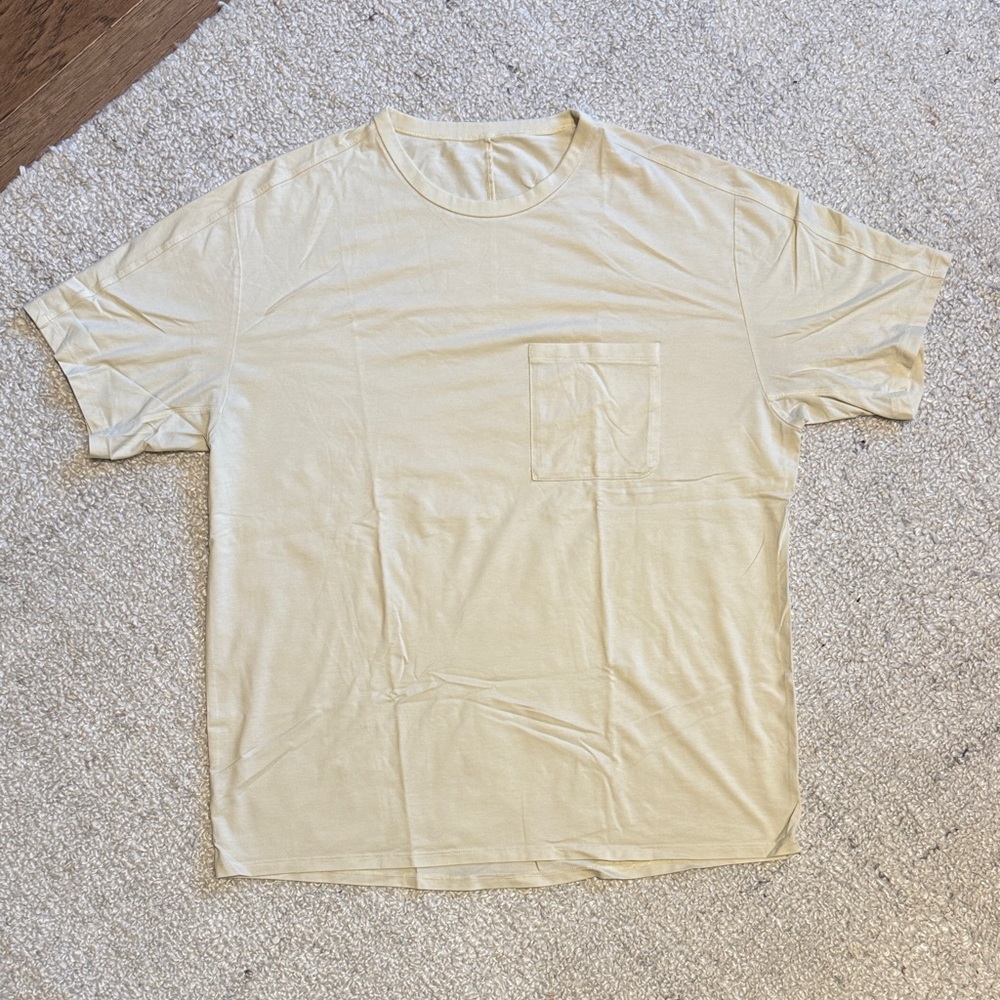 lululemon athletica Beige Short Sleeve Tee